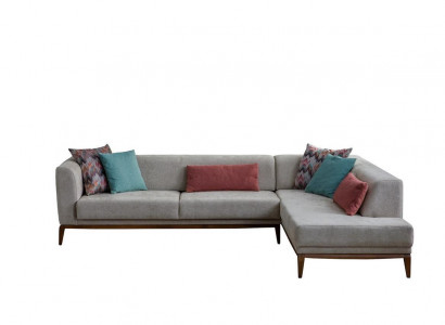 Gray L-shaped corner sofa living area living room couches luxury sofas